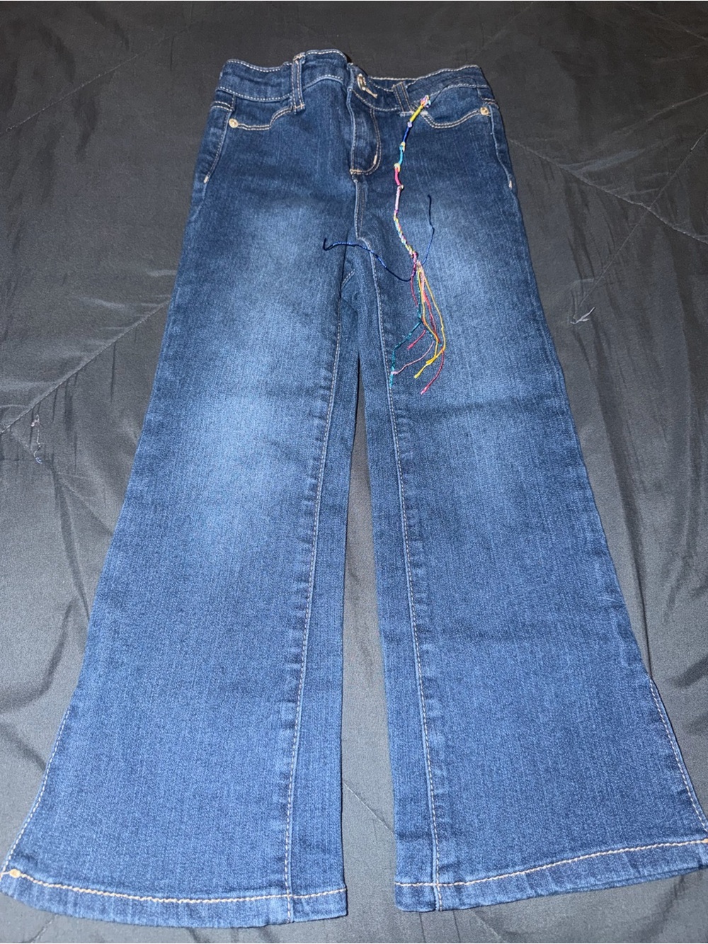 DKNY Indigo Wide Leg Flare Jeans